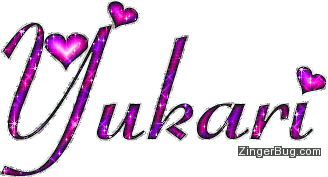 Click to get the codes for this image. Yukari Pink And Purple Glitter Name, Girl Names Free Image Glitter Graphic for Facebook, Twitter or any blog.