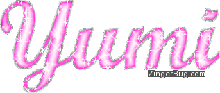 Click to get the codes for this image. Yumi Pink Glitter Name, Girl Names Free Image Glitter Graphic for Facebook, Twitter or any blog.