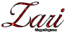 Click to get the codes for this image. Zari Red Glitter Name, Girl Names Free Image Glitter Graphic for Facebook, Twitter or any blog.