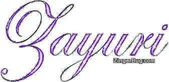 Click to get the codes for this image. Zayuri Purle Glitter Name, Girl Names Free Image Glitter Graphic for Facebook, Twitter or any blog.
