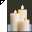 Click to get this Cursor. This cursor features 3 cream colored candles with animated burning flames.