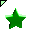 Click to get this Cursor. Rotating Green Star Cursor, Shapes  3D CSS Web Cursor and codes for any html website, profile or blog.