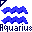 Click to get this Cursor. Blue Aquarius Astrology Sign Cursor, Aquarius Astrology CSS Web Cursor and codes for any html website, profile or blog.