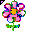 Click to get this Cursor. Blinking Pink Flower Cursor, Flowers Custom Cursor for Internet or Windows