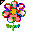 Click to get this Cursor. Blinking Red Flower Cursor, Flowers Custom Cursor for Internet or Windows
