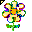 Click to get this Cursor. Blinking Yellow Flower Cursor, Flowers Custom Cursor for Internet or Windows