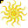 Click to get this Cursor. Blinking Sun Cursor, Celestial  Moons Suns etc, Nature Custom Cursor for Internet or Windows