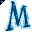Click to get this Cursor. Blue Letter M Glitter Cursor, Letter M CSS Web Cursor and codes for any html website, profile or blog.