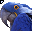 Click to get this Cursor. Blue Parrot Cursor, Animals Custom Cursor for Internet or Windows