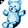 Click to get this Cursor. Blue Teddy Bear Cursor, Teddy Bears CSS Web Cursor and codes for any html website, profile or blog.