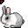 Click to get this Cursor. Hopping Bunny Cursor, Animals Custom Cursor for Internet or Windows