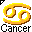 Click to get this Cursor. Gold Cancer Astrology Sign Cursor, Cancer Astrology CSS Web Cursor and codes for any html website, profile or blog.