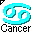 Click to get this Cursor. Light Blue Cancer Astrology Sign Cursor, Cancer Astrology CSS Web Cursor and codes for any html website, profile or blog.