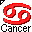 Click to get this Cursor. Red Cancer Astrology Sign Cursor, Cancer Astrology CSS Web Cursor and codes for any html website, profile or blog.