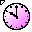 Click to get this Cursor. Pink Clock Cursor, Gadgets CSS Web Cursor and codes for any html website, profile or blog.