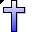 Click to get this Cursor. Christian Cross Cursor Blue Gradient With Outline, Christian CSS Web Cursor and codes for any html website, profile or blog.