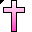 Click to get this Cursor. Christian Cross Cursor Pink Gradient With Outline, Christian CSS Web Cursor and codes for any html website, profile or blog.
