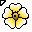 Click to get this Cursor. Yellow and White Flower Cursor, Flowers Custom Cursor for Internet or Windows