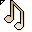 Click to get this Cursor. Gold Musical Notes Cursor, Music CSS Web Cursor and codes for any html website, profile or blog.