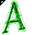 Click to get this Cursor. Green Letter A Glitter Cursor, Letter A CSS Web Cursor and codes for any html website, profile or blog.