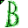 Click to get this Cursor. Green Letter B Glitter Cursor, Letter B CSS Web Cursor and codes for any html website, profile or blog.