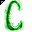 Click to get this Cursor. Green Letter C Glitter Cursor, Letter C CSS Web Cursor and codes for any html website, profile or blog.