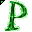 Click to get this Cursor. Green Letter P Glitter Cursor, Letter P CSS Web Cursor and codes for any html website, profile or blog.