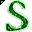 Click to get this Cursor. Green Letter S Glitter Cursor, Letter S CSS Web Cursor and codes for any html website, profile or blog.