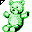 Click to get this Cursor. Green Teddy Bear Cursor, Teddy Bears CSS Web Cursor and codes for any html website, profile or blog.