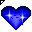 Click to get this Cursor. Blue Heart Cursor, Hearts  Love CSS Web Cursor and codes for any html website, profile or blog.