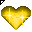 Click to get this Cursor. Gold Heart Cursor, Hearts  Love CSS Web Cursor and codes for any html website, profile or blog.