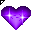 Click to get this Cursor. Purple Heart Cursor, Hearts  Love CSS Web Cursor and codes for any html website, profile or blog.
