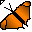 Click to get this Cursor. Orange Butterfly Cursor, Bugs  Butterflies Custom Cursor for Internet or Windows