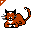 Click to get this Cursor. Orange Cat Cursor, Animals Custom Cursor for Internet or Windows