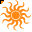 Click to get this Cursor. Orange Sun Cursor, Celestial  Moons Suns etc, Nature Custom Cursor for Internet or Windows