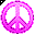 Click to get this Cursor. Pink Peace Symbol Cursor, Peace CSS Web Cursor and codes for any html website, profile or blog.