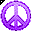 Click to get this Cursor. Purple Peace Symbol Cursor, Peace CSS Web Cursor and codes for any html website, profile or blog.