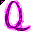 Click to get this Cursor. Pink Letter Q Glitter Cursor, Letter Q CSS Web Cursor and codes for any html website, profile or blog.