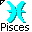 Click to get this Cursor. Blue Green Pisces Astrology Sign Cursor, Pisces Astrology CSS Web Cursor and codes for any html website, profile or blog.