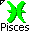 Click to get this Cursor. Lime Green Pisces Astrology Sign Cursor, Pisces Astrology CSS Web Cursor and codes for any html website, profile or blog.