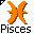 Click to get this Cursor. Orange Pisces Astrology Sign Cursor, Pisces Astrology CSS Web Cursor and codes for any html website, profile or blog.