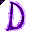 Click to get this Cursor. Purple Letter D Glitter Cursor, Letter D CSS Web Cursor and codes for any html website, profile or blog.