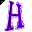 Click to get this Cursor. Purple Letter H Glitter Cursor, Letter H CSS Web Cursor and codes for any html website, profile or blog.