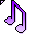 Click to get this Cursor. Purple Musical Notes Cursor, Music CSS Web Cursor and codes for any html website, profile or blog.