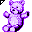 Click to get this Cursor. Purple Teddy Bear Cursor, Teddy Bears CSS Web Cursor and codes for any html website, profile or blog.