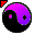 Click to get this Cursor. Purple and Black Yin Yang Cursor, Yin  Yang CSS Web Cursor and codes for any html website, profile or blog.