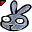 Click to get this Cursor. Grey Rabbit Cursor, Animals Custom Cursor for Internet or Windows