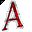 Click to get this Cursor. Red Letter A Glitter Cursor, Letter A CSS Web Cursor and codes for any html website, profile or blog.