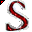 Click to get this Cursor. Red Letter S Glitter Cursor, Letter S CSS Web Cursor and codes for any html website, profile or blog.