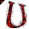 Click to get this Cursor. Red Letter U Glitter Cursor, Letter U CSS Web Cursor and codes for any html website, profile or blog.